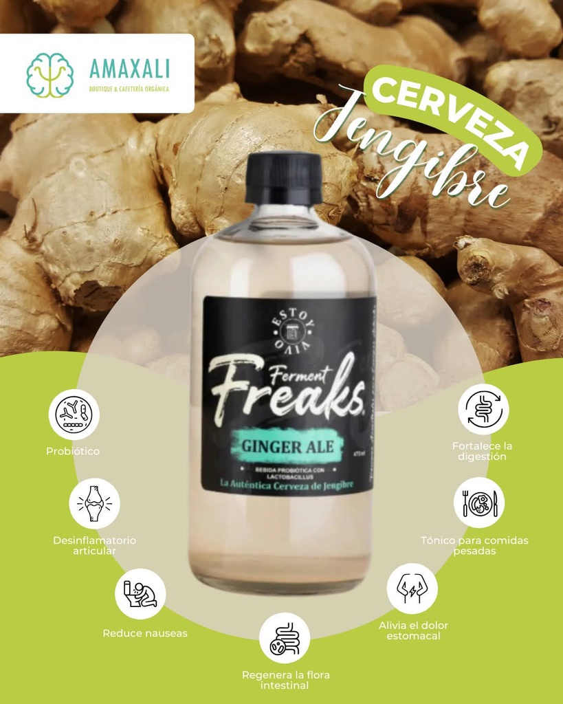 Ginger Ale 1lt. Cerveza de Jengibre